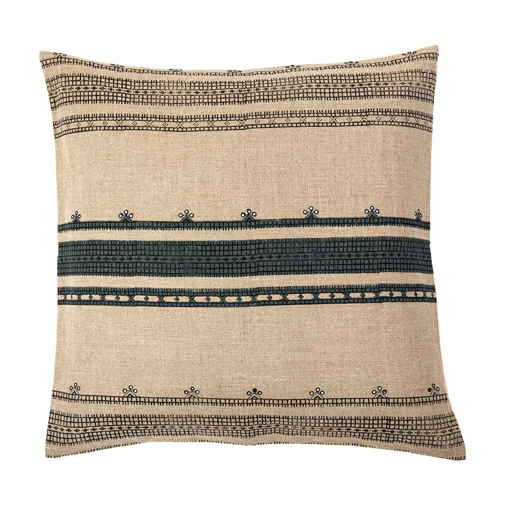 Naga throw pillow with Indian tribal pattern