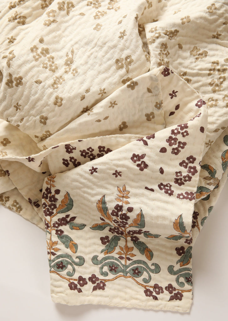 Mani reversible Kantha with Shams