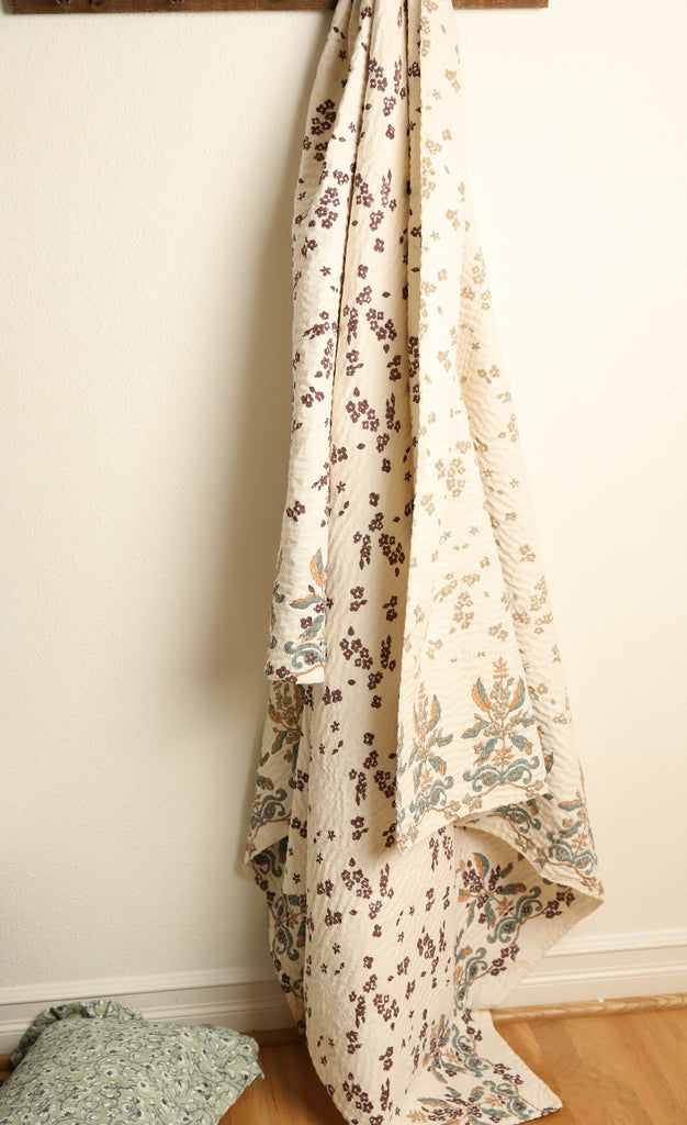 Mani reversible Kantha with Shams