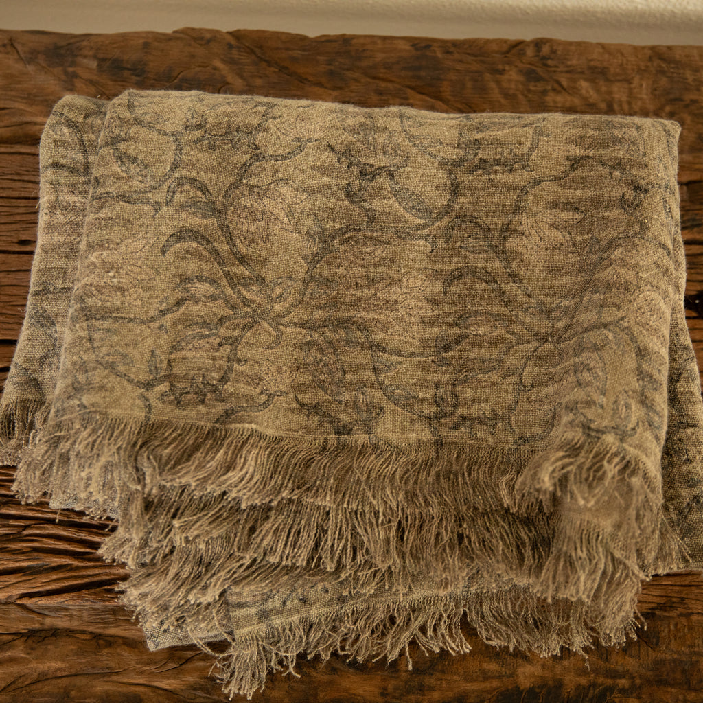Over-dyed Linen Throws- assorted 5 patterns only-2 left