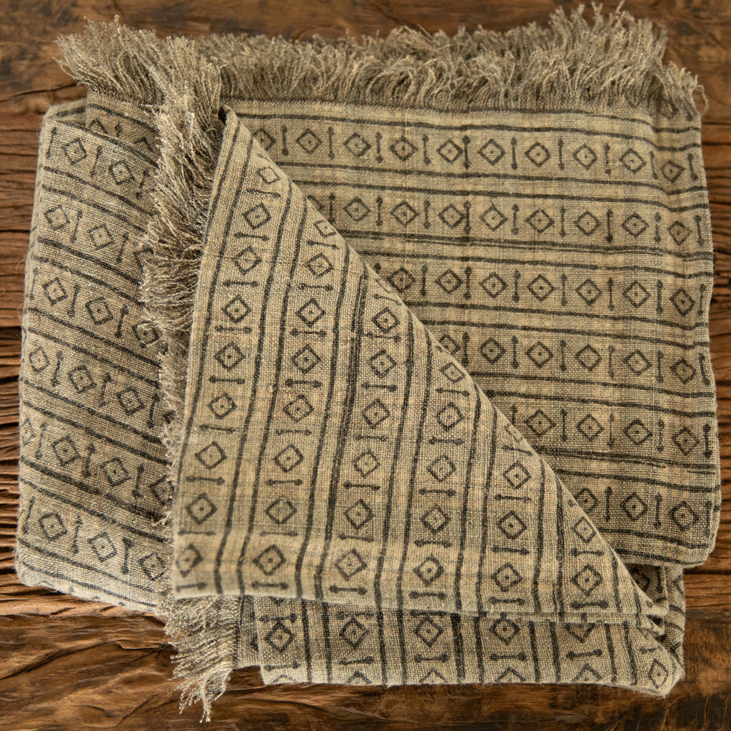 Over-dyed Linen Throws- assorted 5 patterns only-2 left