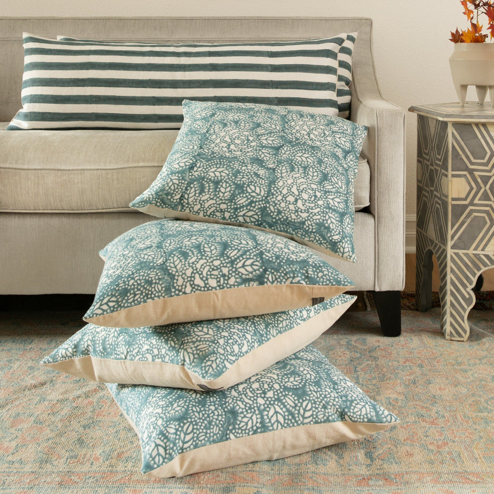 Sicily Teal on White