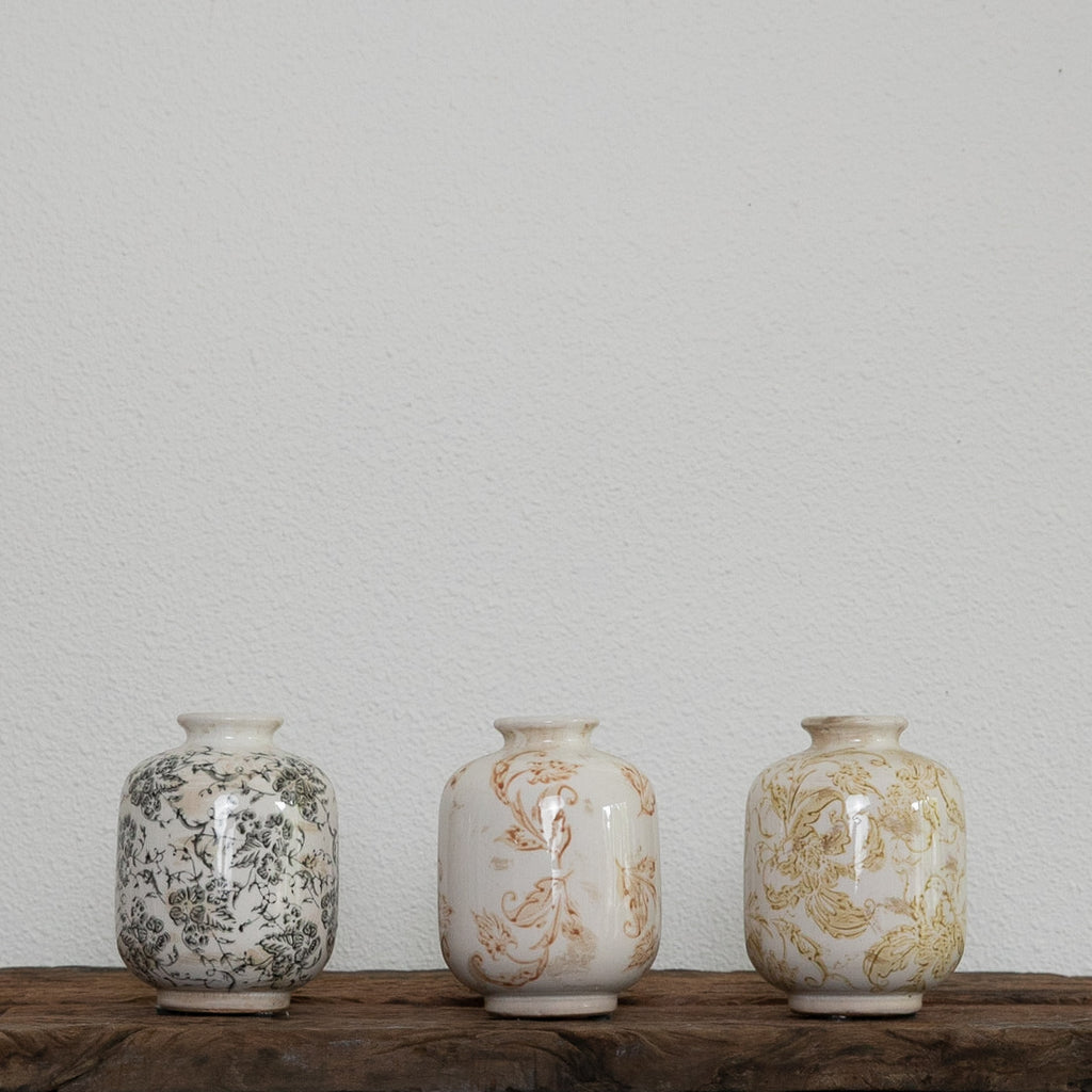 Floral Ceramic Vases