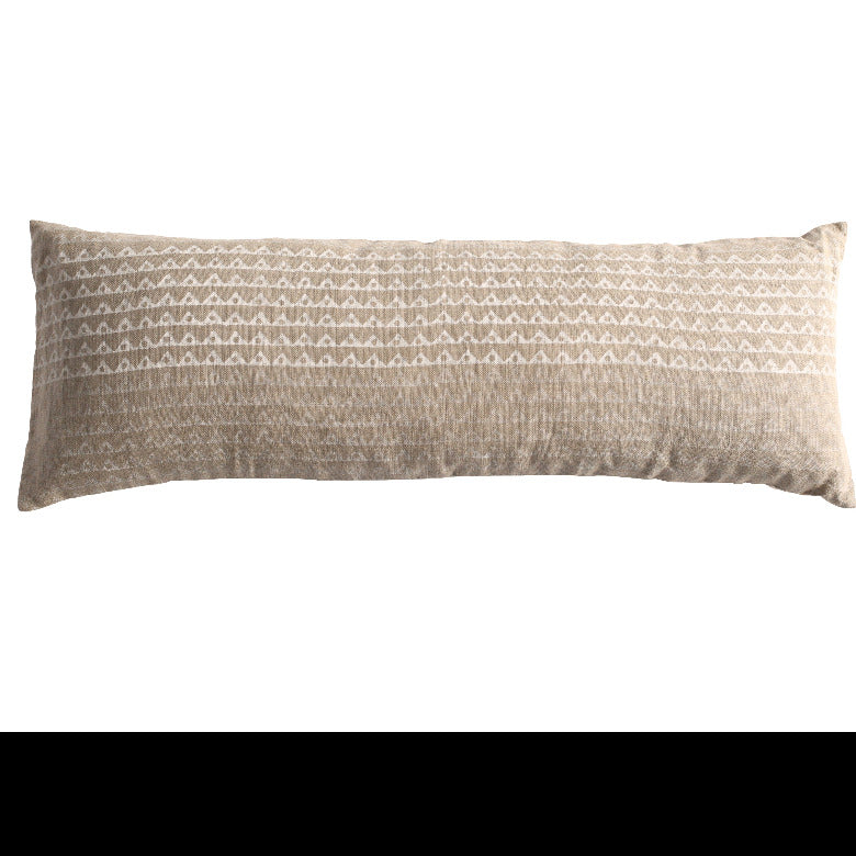 Koyota Shades of White ombre lumbar pillow