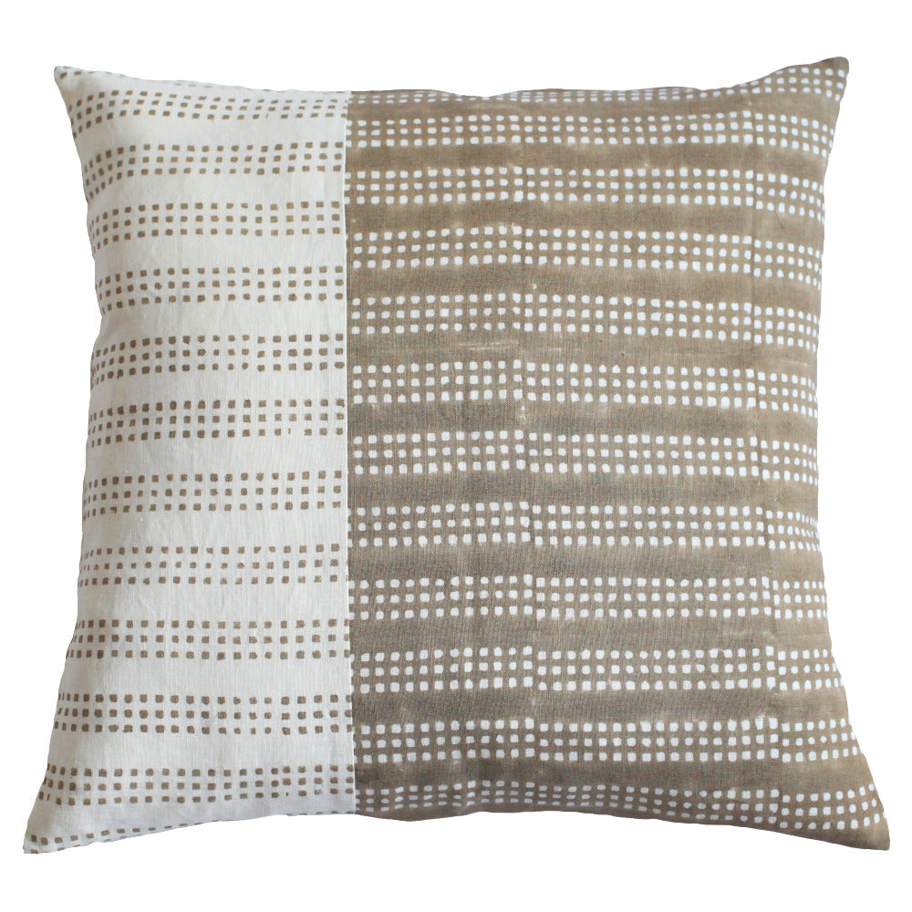 Nepsa Gray Band geometric throw pillow