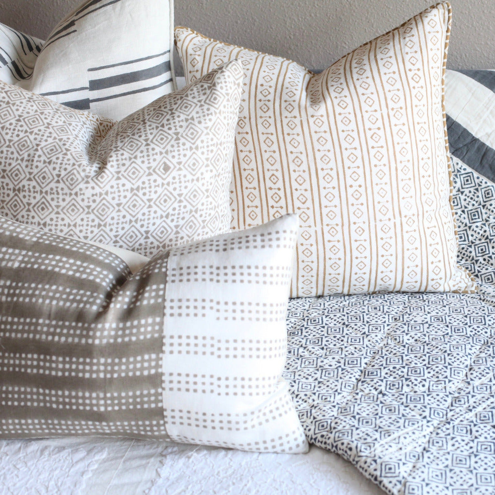 luxury linen throw pillows
