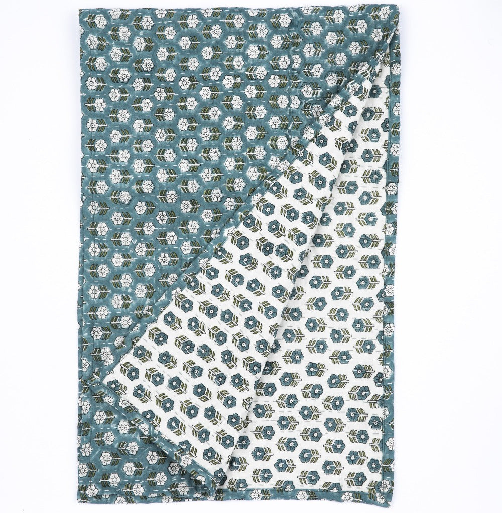 Tulsi Teal Kantha