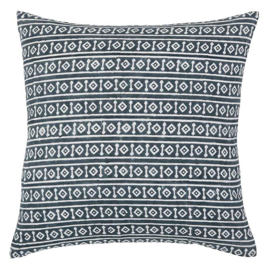 Misa Teal geometric throw pillow