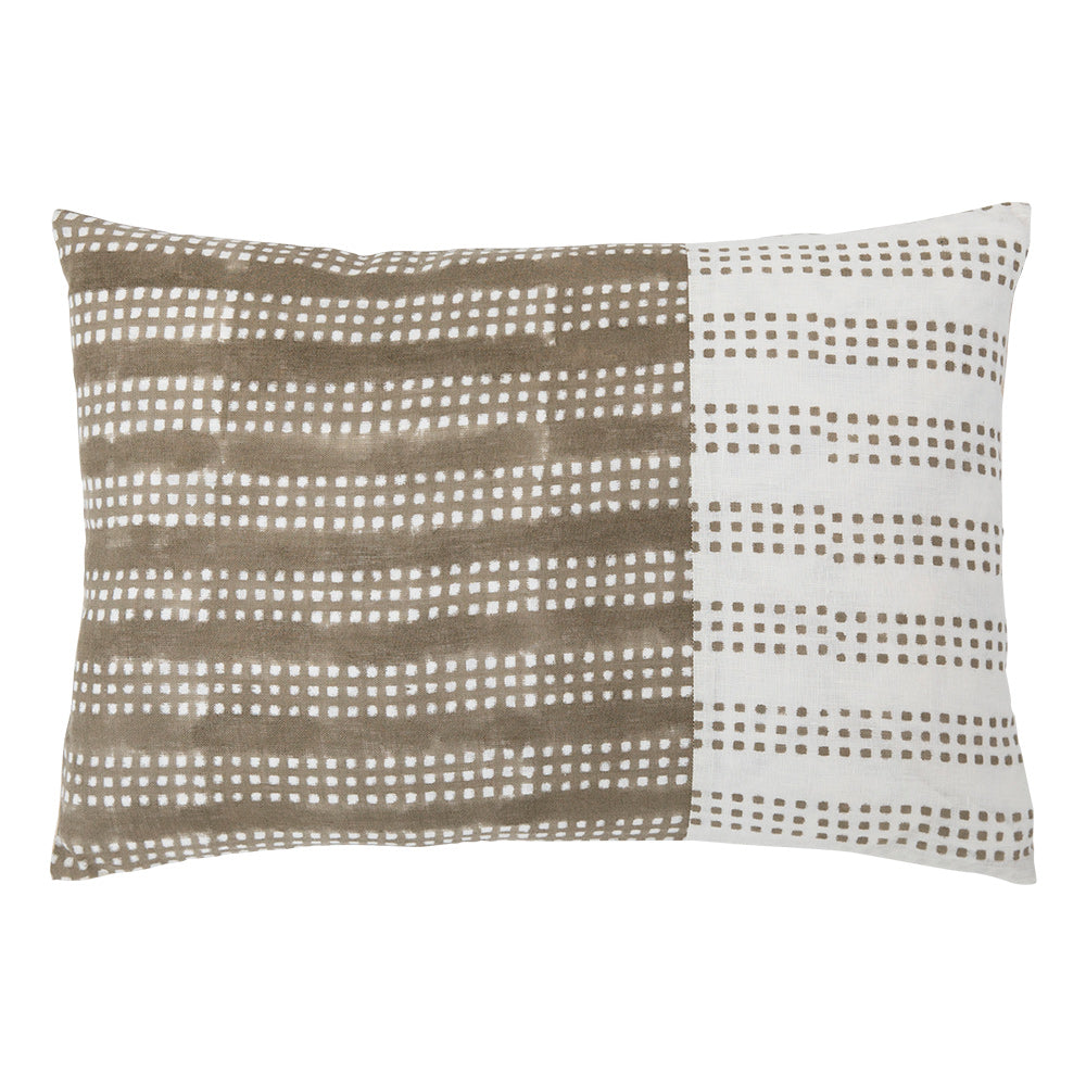 Nepsa Gray Band 14x20 throw pillow