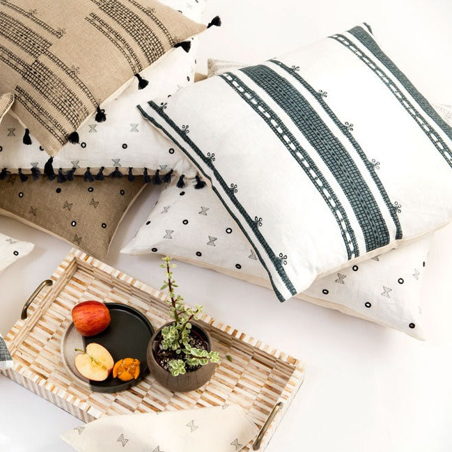 block printed pillows from India